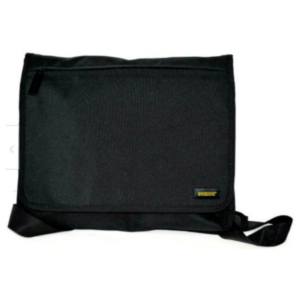 Scenic UNISEX Black Tablet Crossbody Messenger Bag